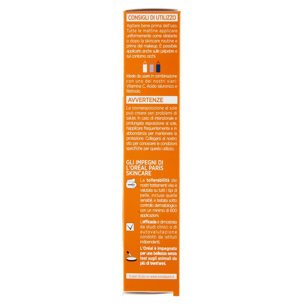 L'Oréal Paris Revitalift Clinical Fluido Anti-UV SPF50+ con Vitamina C Antiossidante 50 ml